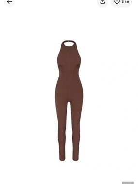 Skims x Swarovski catsuit Halter-Neck Sleek Women's One-Piece